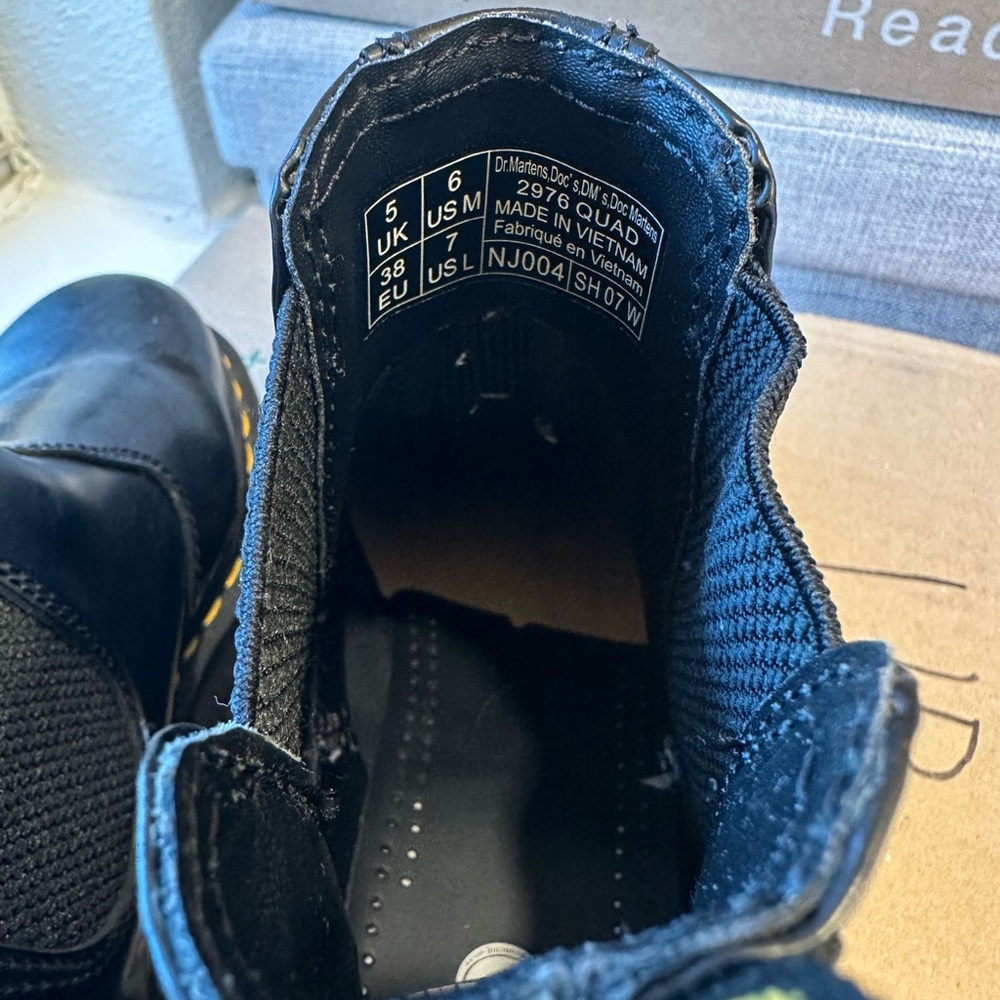 Dr. Martens 2976 Platform Black Leather Chelsea Boots - Picture 5 of 7